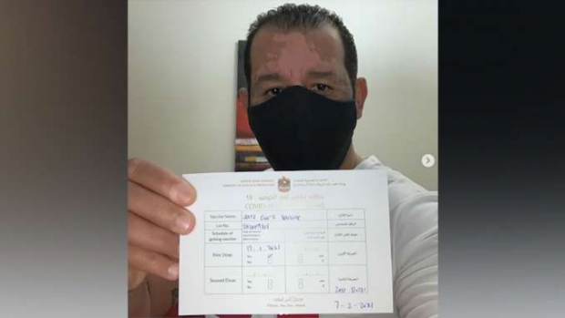 Marquinhos Xavier é vacinado contra a Covid-19