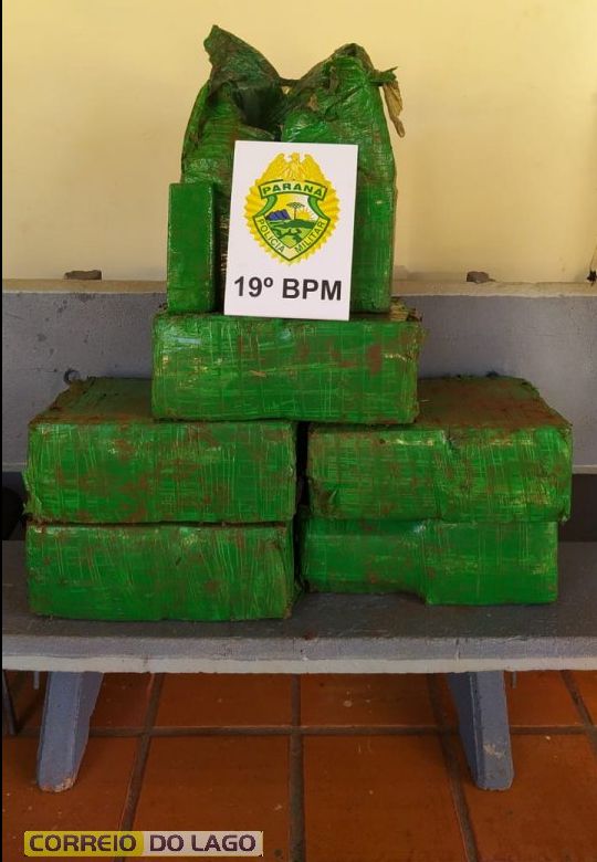 Polícia Militar apreende 135 kg de maconha no interior de Santa Helena
