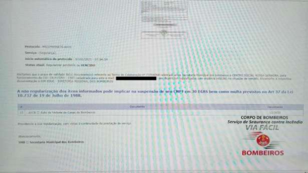 Corpo de Bombeiros alerta para recebimento de e-mails falsos