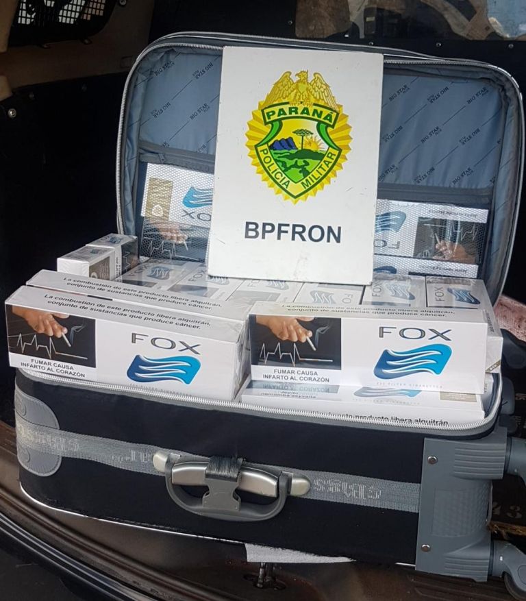 BPFron apreende cigarros contrabandeados em ônibus durante Operação Hórus em Céu Azul