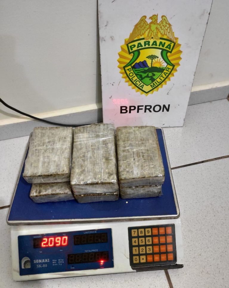 BPFron apreende maconha em ônibus durante Operação Hórus em São Miguel do Iguaçu