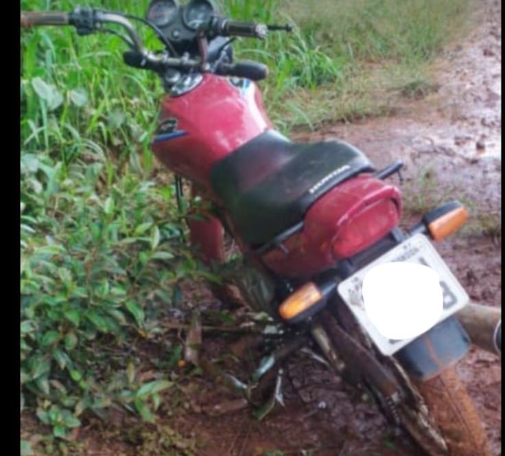 Motocicleta furtada em Marechal Rondon é recuperada pelo BPFron em Pato Bragado