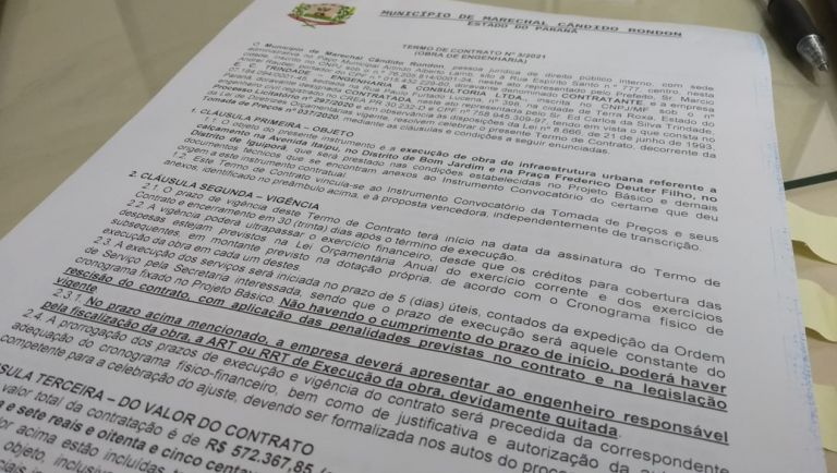 Sedes dos distritos de Bom Jardim e Iguiporã receberão obras de pavimentação