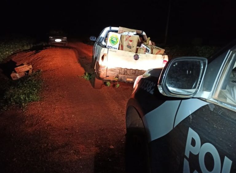 BPFron apreende veículos com cigarros contrabandeados durante Operação Hórus em Guaíra