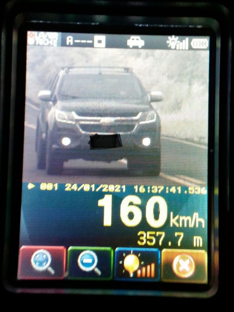 Radar da PRE rondonense flagra veículo a 160 km/h entre Marechal Rondon e Pato Bragado