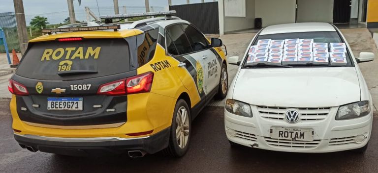 Rotam da PRE apreende veículo com celulares contrabandeados