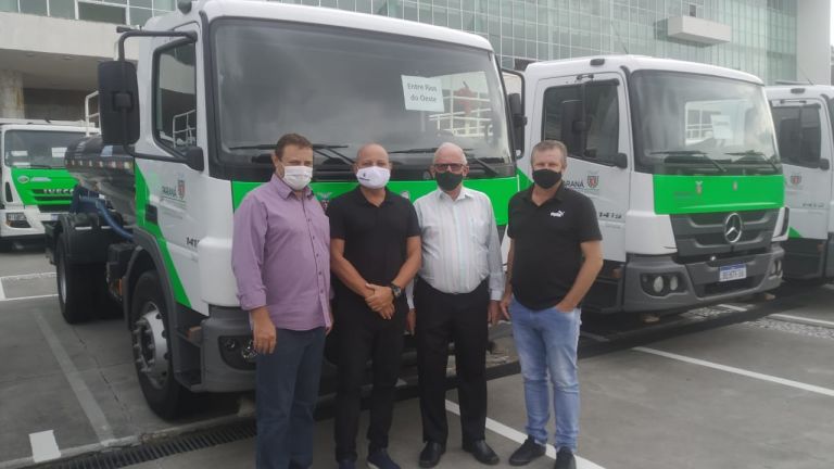 Entre Rios do Oeste recebe caminhão pipa do governo estadual
