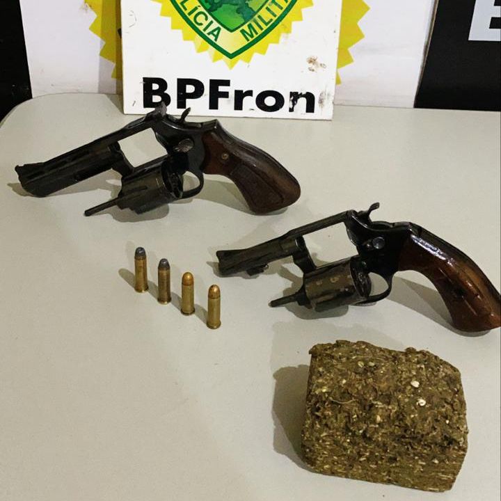BPFron intercepta armas de fogo e substância análoga à maconha durante Operação Hórus em Guaíra