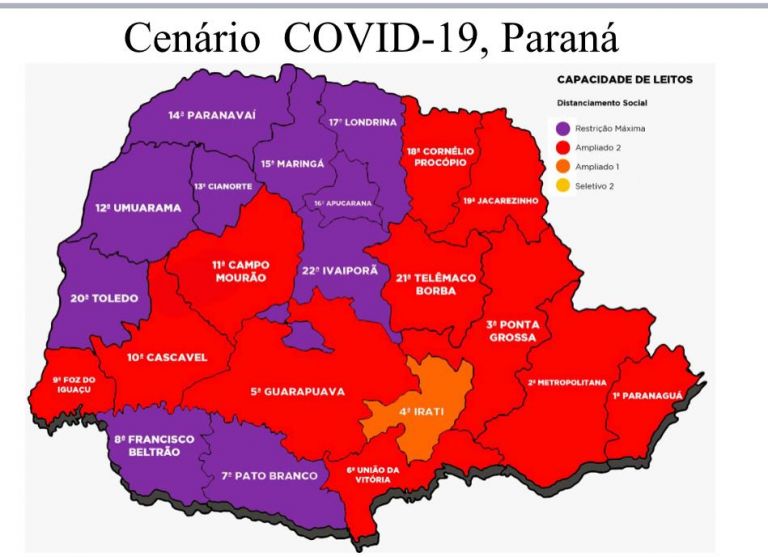 Covid-19: 578 pessoas aguardam por uma vaga de internamento no Paraná