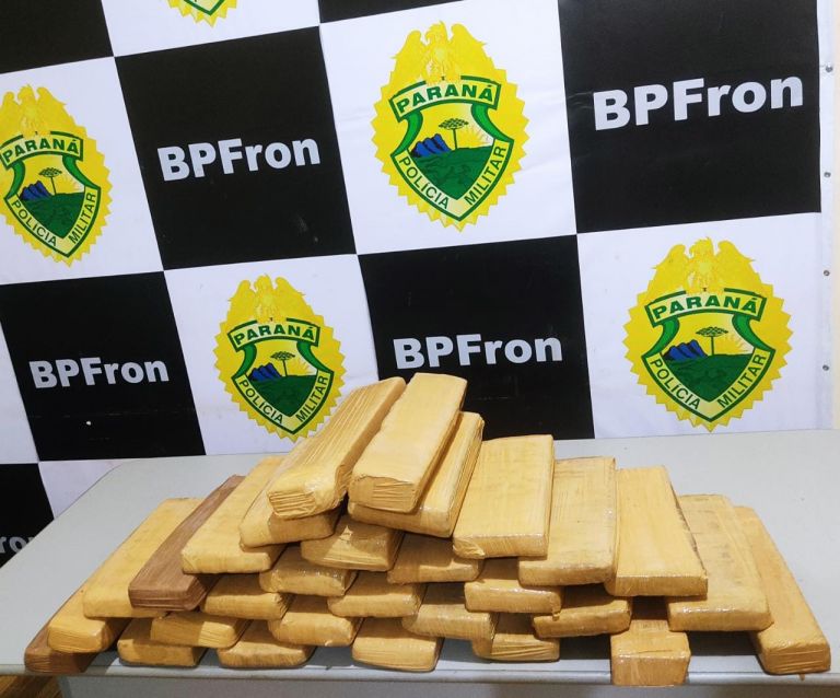 Maconha, cocaína, crack e cigarros são apreendidos pelo BPFron em Guaíra