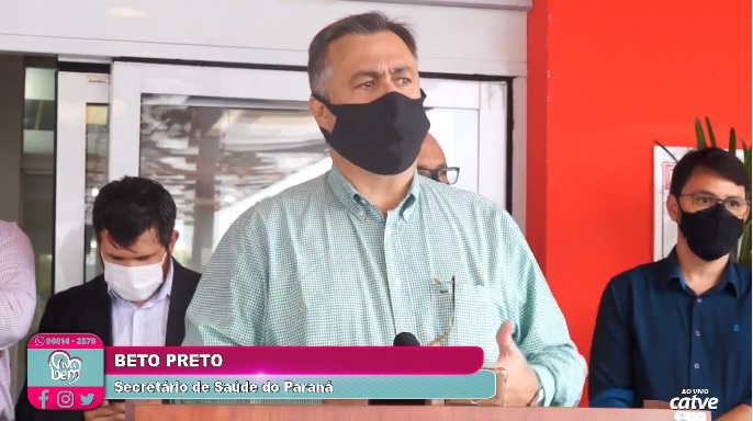 Beto Preto anuncia mais 22 leitos para pacientes em tratamento da Covid-19 em Cascavel