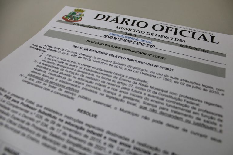 Município de Mercedes lança Processo Seletivo Simplificado para contratação temporária de professores
