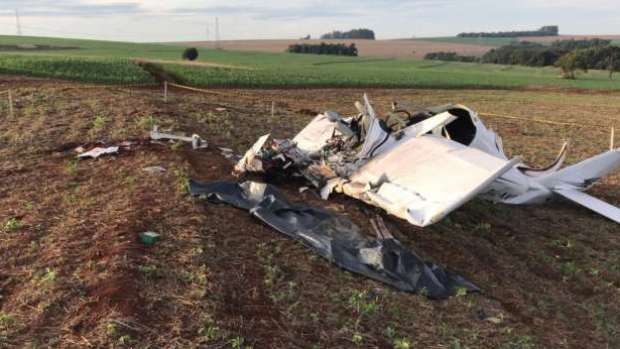 Investigações sobre queda de aeronave em Cascavel seguem neste domingo