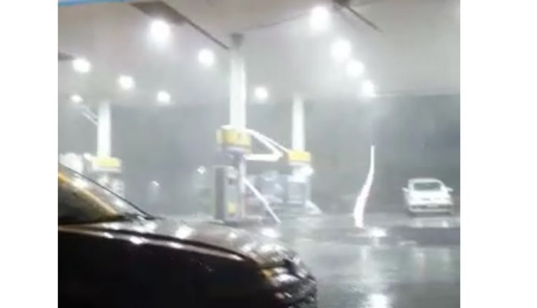 Temporal deixa rastro de destruição em cidade do Oeste; veja vídeo