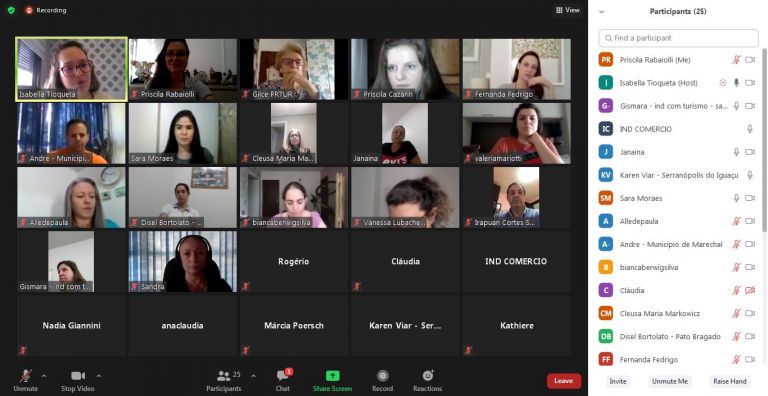 Adetur Cataratas e Caminhos e Paraná Turismo realizam reunião virtual de sensibilização turística com Municípios da região