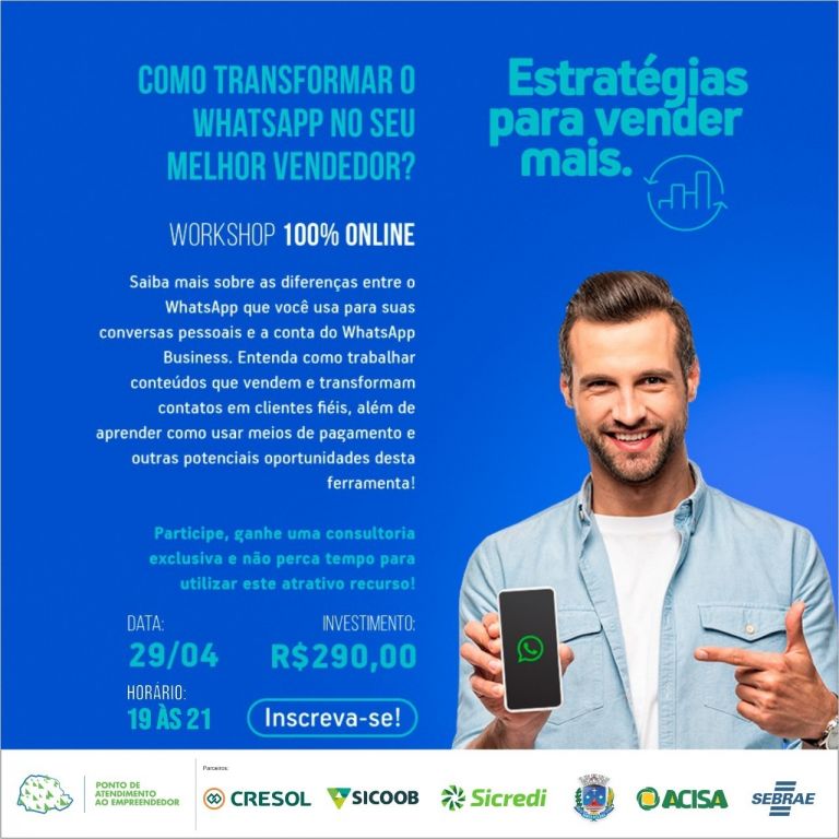 Workshop em Santa Helena destaca aplicativo como ferramenta potencial de vendas