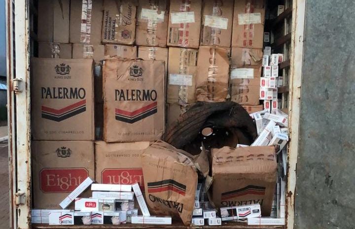 PF, BPFron e GOA apreendem cigarros contrabandeados em Nova Santa Rosa