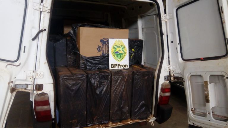 BPFron apreende carro com cigarros contrabandeados durante Operação Hórus em Toledo