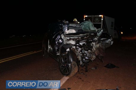 Nova-santa-rosense morre em violento acidente entre Palotina e Maripá