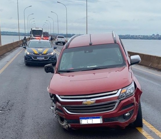 Trailblazer tomada de assalto à mão armada em Marechal Rondon é recuperada na Ponte Ayrton Senna em Guaíra