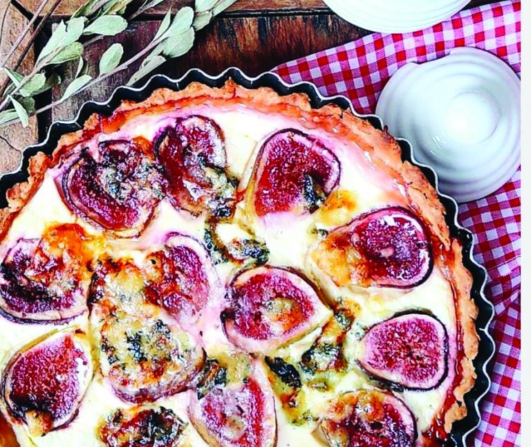 Quiche de figo e mel