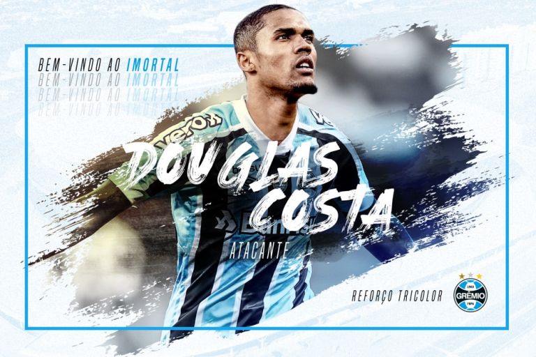 Grêmio anuncia contratação de Douglas Costa, que volta ao clube após 11 anos