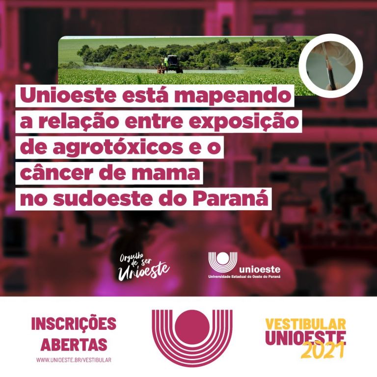Unioeste mapeia relação de câncer de mama com agrotóxico