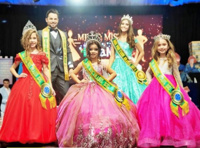 Moradora da região de cinco anos é eleita Miss Brasil Infantil