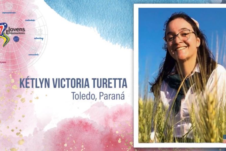 Aluna de colégio estadual da região é selecionada para o Programa Jovens Embaixadores 2021