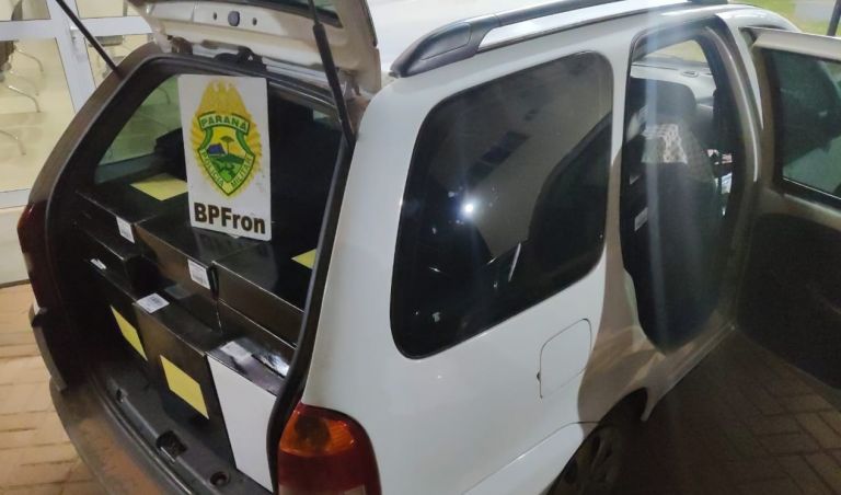 BPFron intercepta carros com bebidas estrangeiras em Santo Antônio do Sudoeste