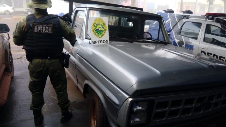 Caminhonete F-1000 furtada na região é recuperada pelo BPFron em Marechal Rondon