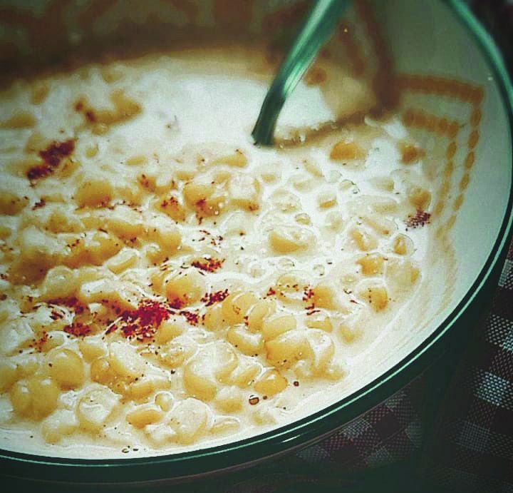 Creme de milho e páprica