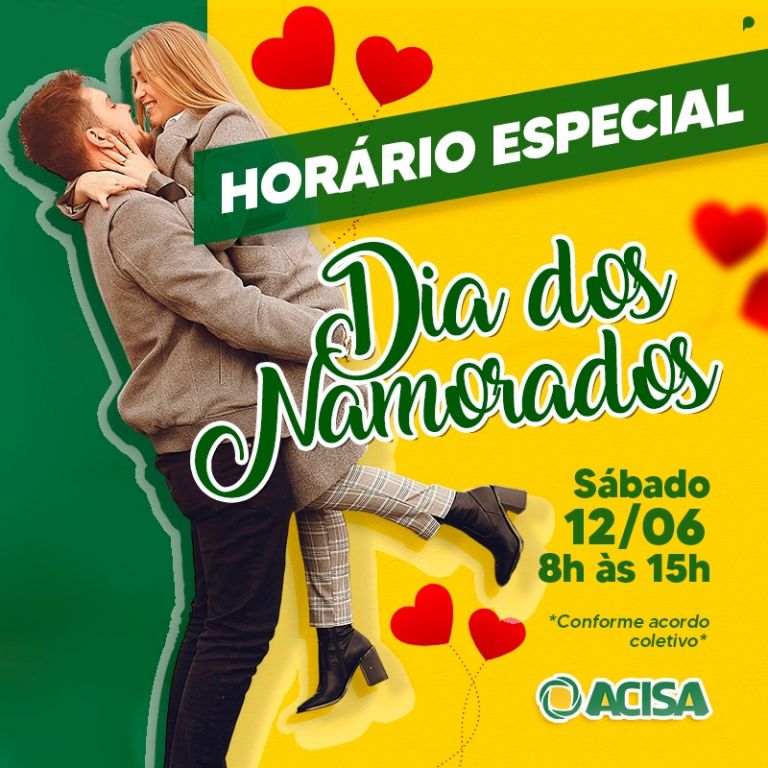 Comércio de Santa Helena terá horário especial de atendimento ao Dia dos Namorados