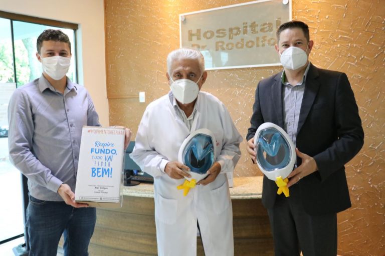 Máscaras de Ventilação Não Invasiva são repassadas pela Sicredi ao Hospital Vilela Caprioti