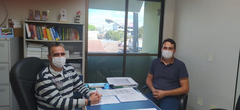 Vice-prefeito de Pato Bragado se reúne com chefe da 20ª Regional de Saúde e discute pandemia