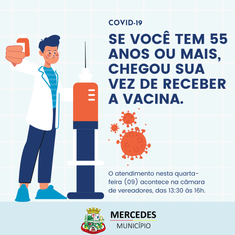 Mercedes começa a aplicar doses em pessoas com 55 anos ou mais nesta quinta-feira