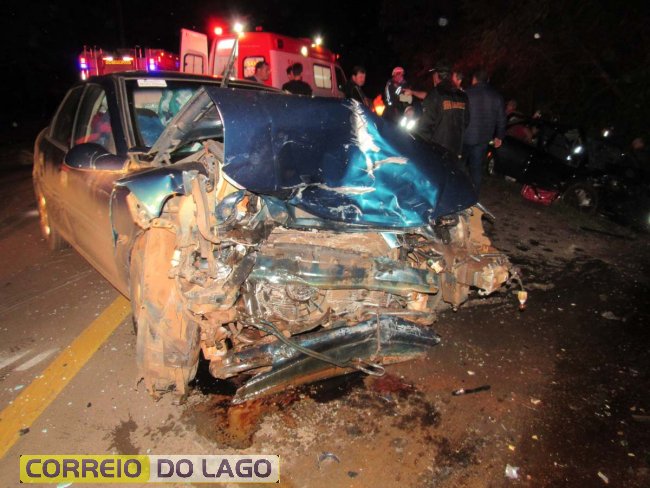 Quatro pessoas ficam feridas em acidente entre Santa Helena e Sub-Sede