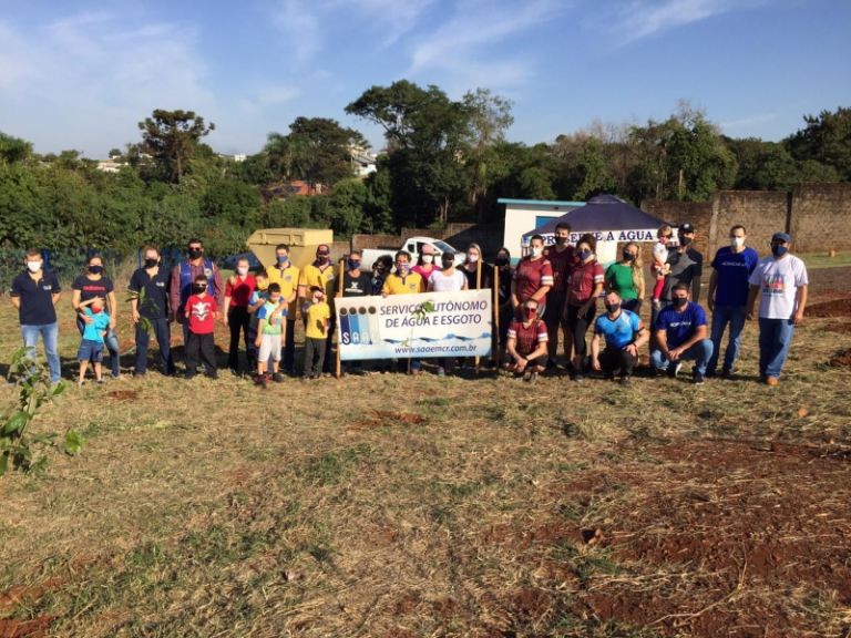 Dia Mundial do Meio Ambiente: área é reflorestada com 120 mudas de árvores nativas em Marechal Rondon