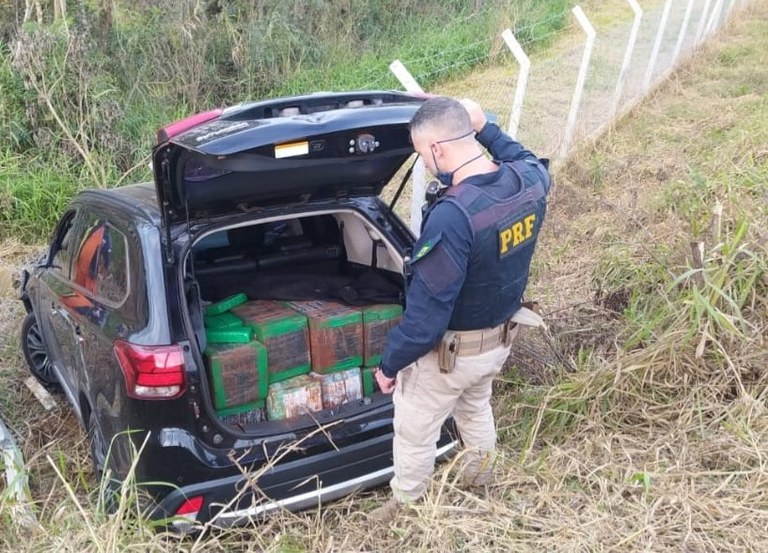 PRF apreende mais de meia tonelada de maconha no Paraná