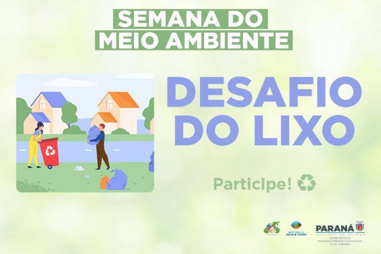 Campanha incentiva alunos a desenharem sobre o tema Paraná Mais Limpo