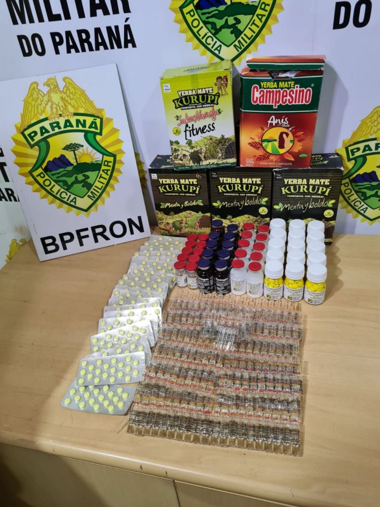 BPFron apreende anabolizantes dentro de bagagem de ônibus em Cascavel