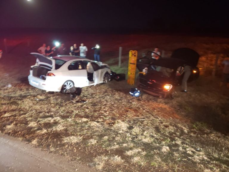 Acidente entre Marechal Rondon e Nova Santa Rosa resulta em duas vítimas com ferimentos; PRE e Siate estiveram no local