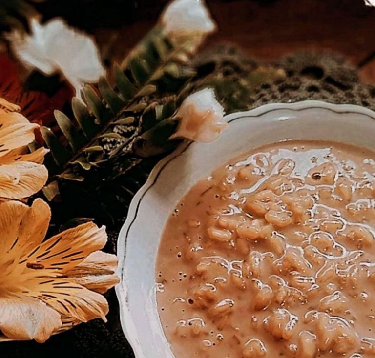 Arroz doce com mascavo e earl grey