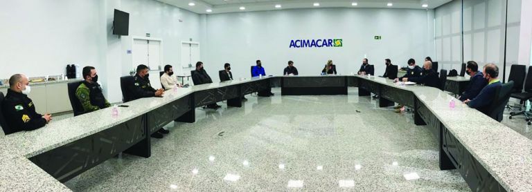 Lideranças e forças de segurança discutem estratégias para conter arrombamentos a empresas em Marechal Rondon