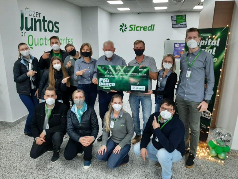 Associado de Quatro Pontes ganha R$ 5 mil na campanha de Poupança da Central Sicredi PR/SP/RJ