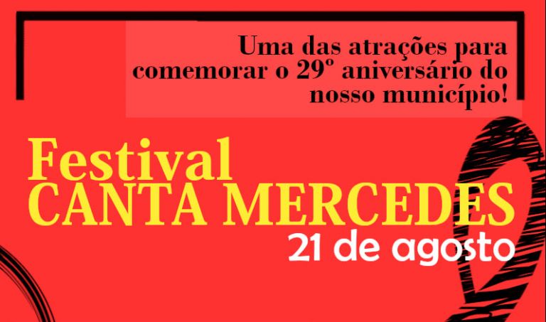 Abertas inscrições ao festival “Canta Mercedes”