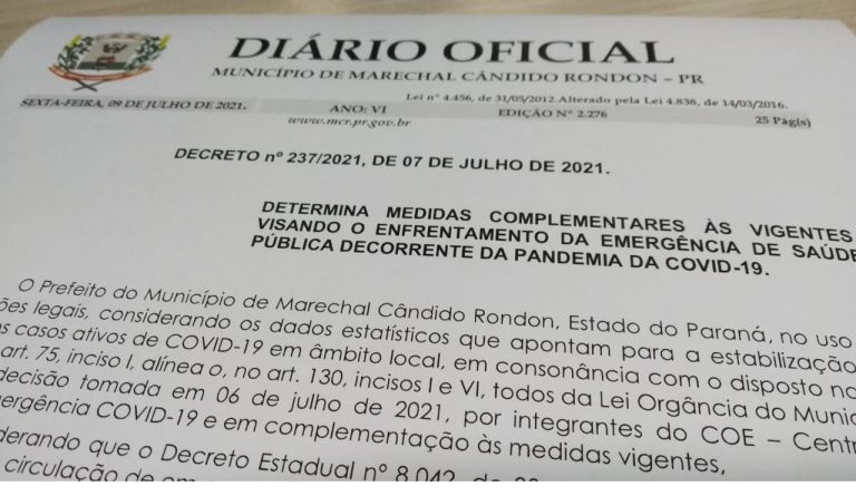 Marechal Rondon autoriza o funcionamento de escolas profissionalizantes, de informática, idiomas, música, recreação infantil e afins até as 23 horas