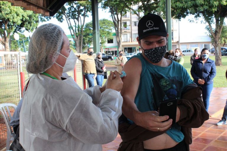 Vacinação nesta quarta-feira em Marechal Rondon será para pessoas com 27 anos ou mais, gestantes e puérperas