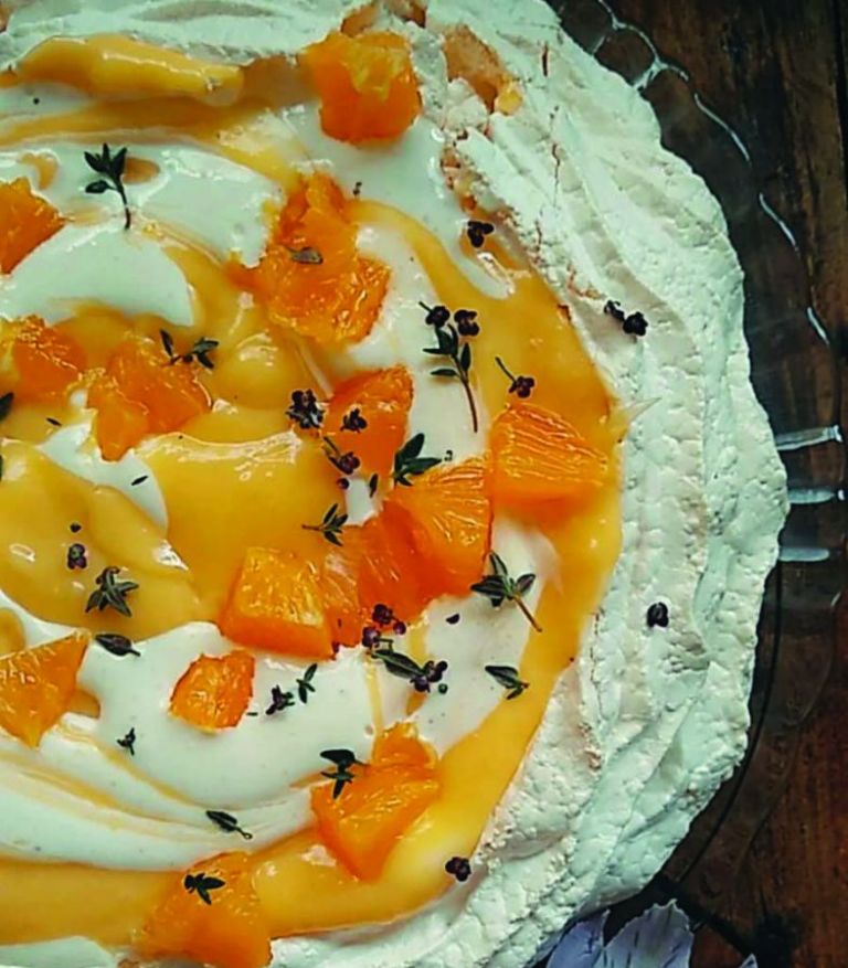 Pavlova de laranja