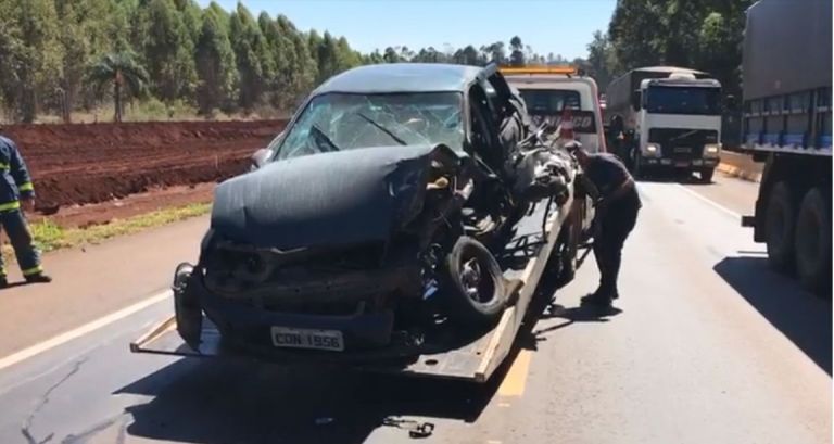 Nova-santa-rosense falece após se envolver em grave acidente em Cascavel